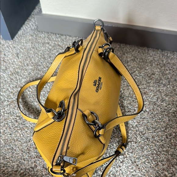 Coach Yellow Leather Women's Bag - Picture 12 of 15